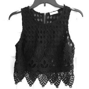 Lush crochet crop top